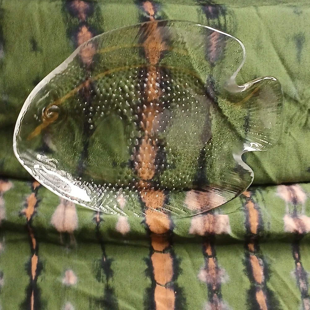 Vintage 1970's French Small Arcoroc Clear Glass Dish Catchall